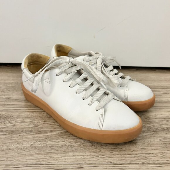 Everlane Releather Tennis Shoes in White Size 6 - Picture 3 of 13